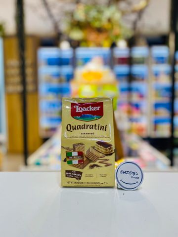 Bánh xốp Loacker Quadratini Tiramisu (125g)