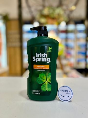 Sữa tắm tẩy tế bào chết Irish Spring 24h Original for Men (946ml)