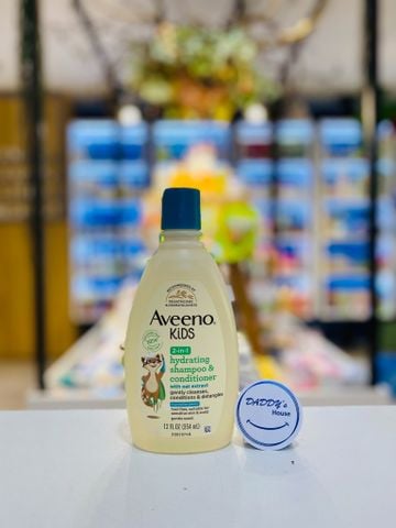 Dầu gội & dầu xả 2 in 1 Aveeno Kids chiết xuất yến mạch - 3 tuổi (354ml)