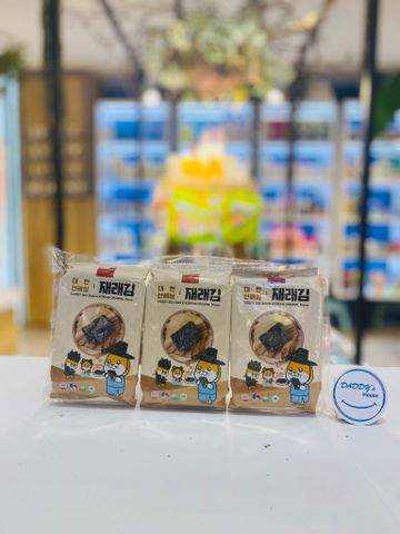 Set 3 gói rong biển ăn liền vị truyền thống OtterMong - Hàn (3 gói x 4g)