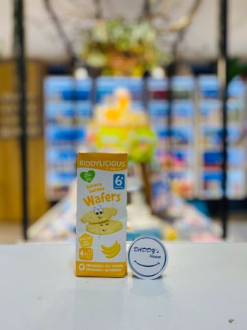 Bánh xốp Wafers Kiddylicious hương chuối từ 6th (4x4g)