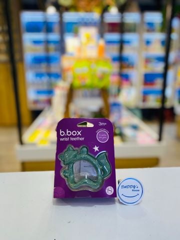 Gặm nướu vòng tay Silicone giúp giảm đau và ngứa nướu B.Box - Sage (3 tháng)