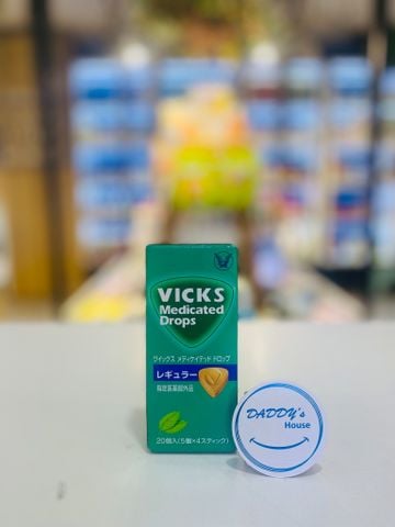 Kẹo ngậm Vicks ngừa đau họng, viêm, ho - Nhật (20v)