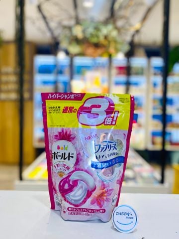 Viên giặt xả chống nhăn Gel Ball Bold P&G 4in1 - Hương hoa (33 viên)