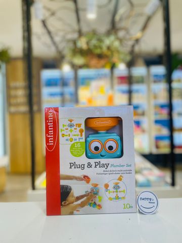 Đồ chơi nhà tắm hình Robot Plug & Play Plumber Infantino (10th)