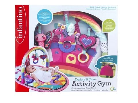 Thảm chơi vận động khám phá hình Unicorn Activity Gym Infantino (0th)