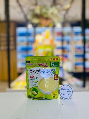 Bột súp kem ngô Wakodo cho bé từ 5th (58g)
