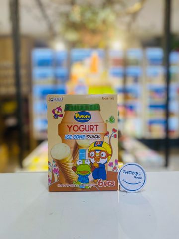 Bánh kem ốc quế Pororo vị sữa chua cho bé từ 1 tuổi (54g)
