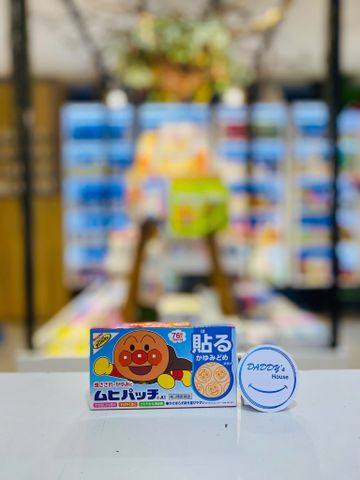 Miếng dán giảm ngứa vết muỗi đốt hình Anpanman Muhi (76 sticks)