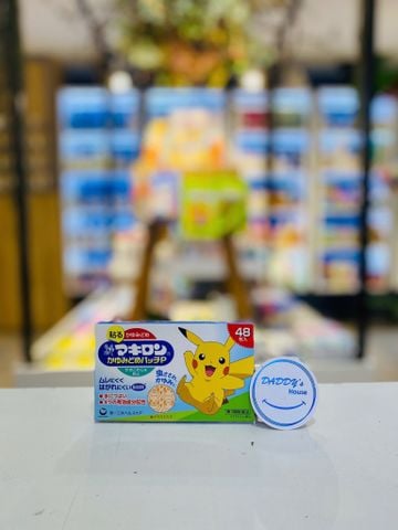 Miếng dán giảm ngứa vết muỗi đốt hình Pikachu Daiichi Sankyo (48 sticks)