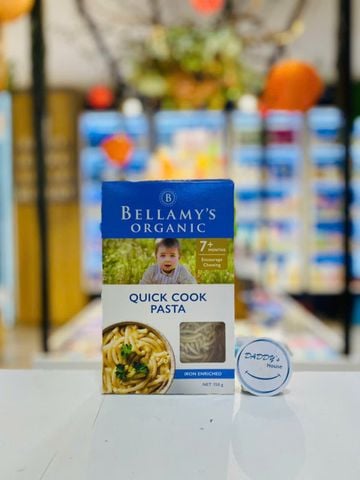 Nui ống hữu cơ bổ sung Sắt Bellamy's 7 tháng (150g)