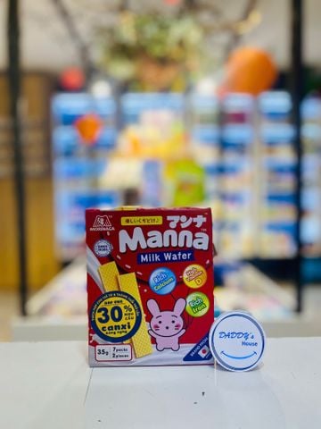 Bánh xốp Morinaga Manna vị sữa 6th (7 túi x 2 cái)