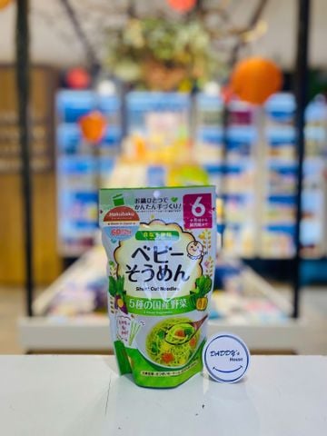 Mì somen 5 vị rau củ Hakubaku 6th (100g)