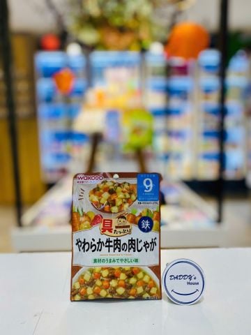 Thịt bò hầm khoai tây kiểu Nhật Wakodo 9th - NK (80g)