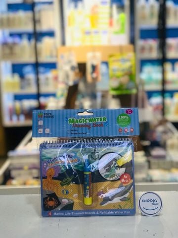Sách tô màu bút nước thần kì Toyshouse size nhỏ (Sinh vật biển)