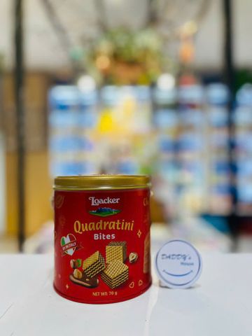 Bánh xốp Loacker Quadratini Bites (70g)