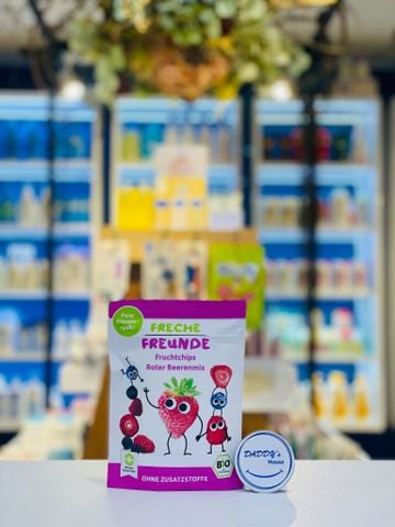 Trái cây hữu cơ sấy dâu tây, việt quất, mâm xôi Freche Freunde 3 tuổi (10g)