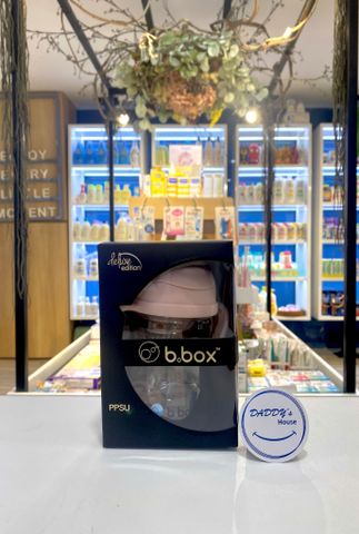 Bình nước PPSU 360 độ có van chống sặc & tay cầm B.Box - Blush (240ml)