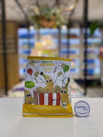 Bánh bỏng ngô & gạo hữu cơ Freche Freunde vị chuối 1 tuổi (30g)
