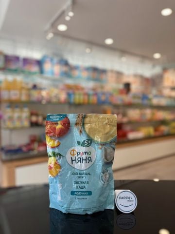 Bột ăn dặm Fruto vị yến mạch và đào 5th (200g)