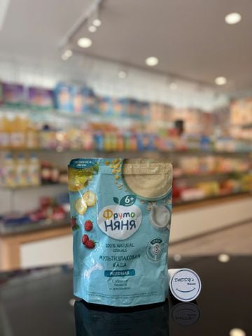 Bột ăn dặm Fruto vị táo, chuối, dâu 6th (200g)