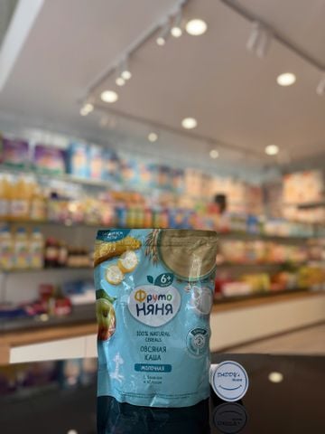 Bột ăn dặm Fruto vị táo, chuối 6th (200g)