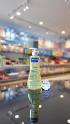 Dầu tắm Stelatopia Cleansing Oil Mustela da chàm - NK (500ml)
