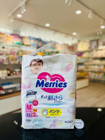 Tã quần Merries nội địa size M52+2 (6-11kg)