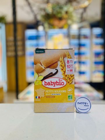 Bánh quy hữu cơ BabyBio Vanilla 10th (120g)