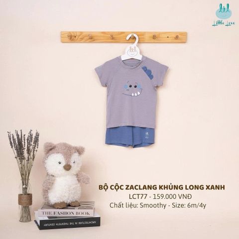 Bộ cộc khủng long xanh Little Love (12-18m)