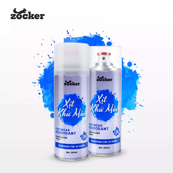 Chai xịt khử mùi giày Zocker