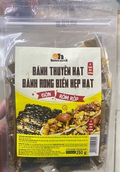 SN- Mixed Nuts Boat Snack & Nuts Layered Seaweed Crisp Zipper Smile Nuts 250g T6