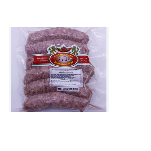 ME.SS- Sausage Toulouse Con Heo vàng 500g (Xúc xích Toulouse Con Heo Vàng) T12