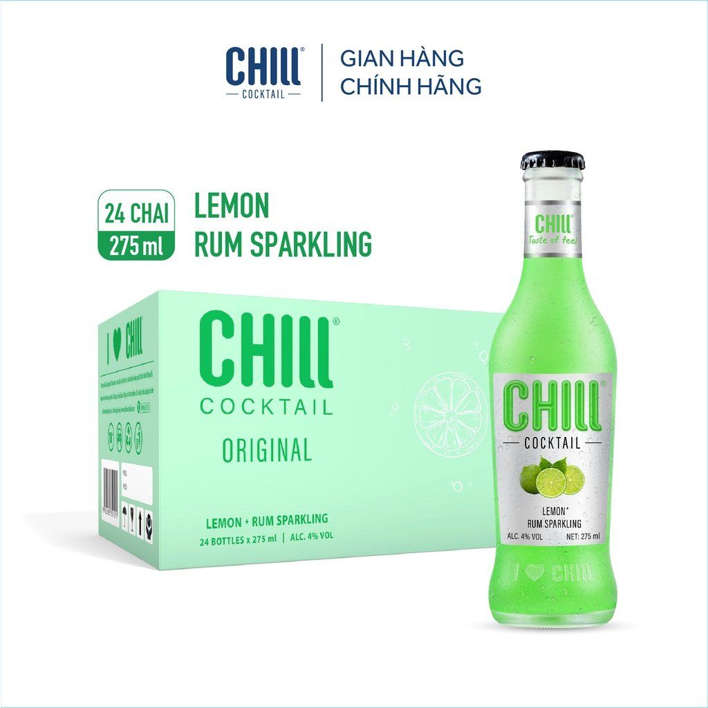 WI.V- Chill Original Lemon & Rum Cocktail 275ml T2