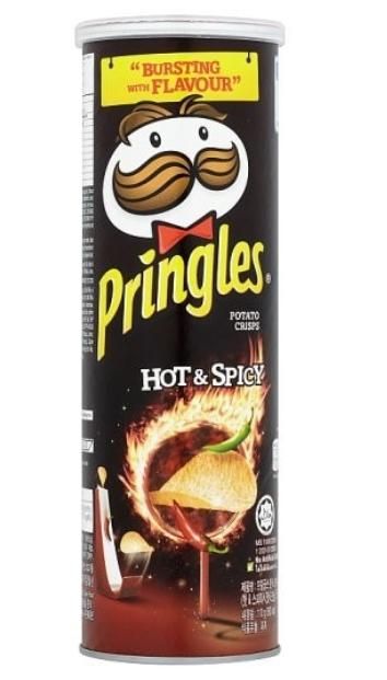PC.S- Bánh khoai tây vị cay Pringles 110g - Hot & Spicy Potato Crisps (Hôp)