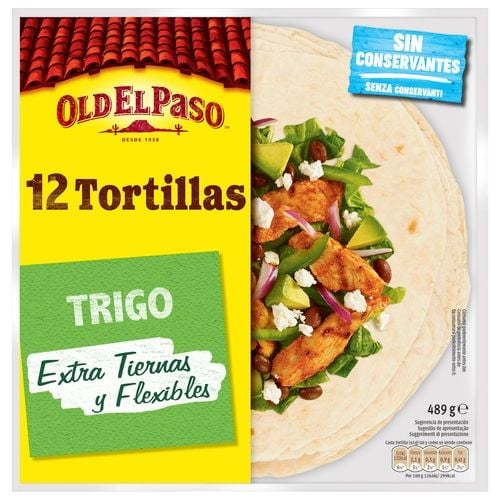 MW- Tortillas Wraps 12 Old El Paso 489g
