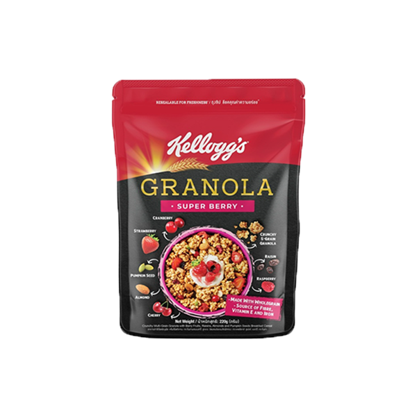 GR.G- Super Berry Cereals Granola Kellogg's 220g T9