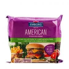 DA.C- American Sliced Cheddar Emborg 200g ( pack )