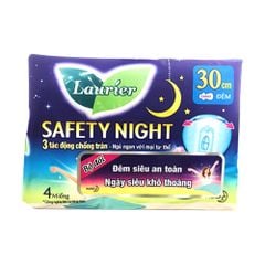 PU.P- Băng vệ sinh ban đêm chống tràn Laurier 30cm - Safety Night Tampon Laurier 30cm ( pack )