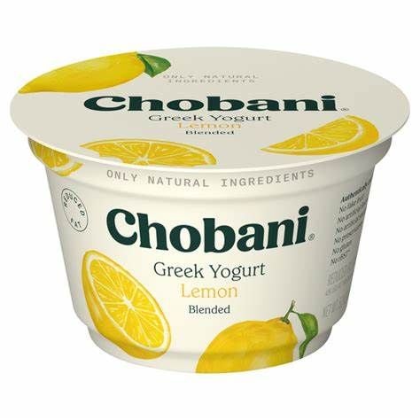 DY- Lemon Greek Yogurt Chobani 160g T9