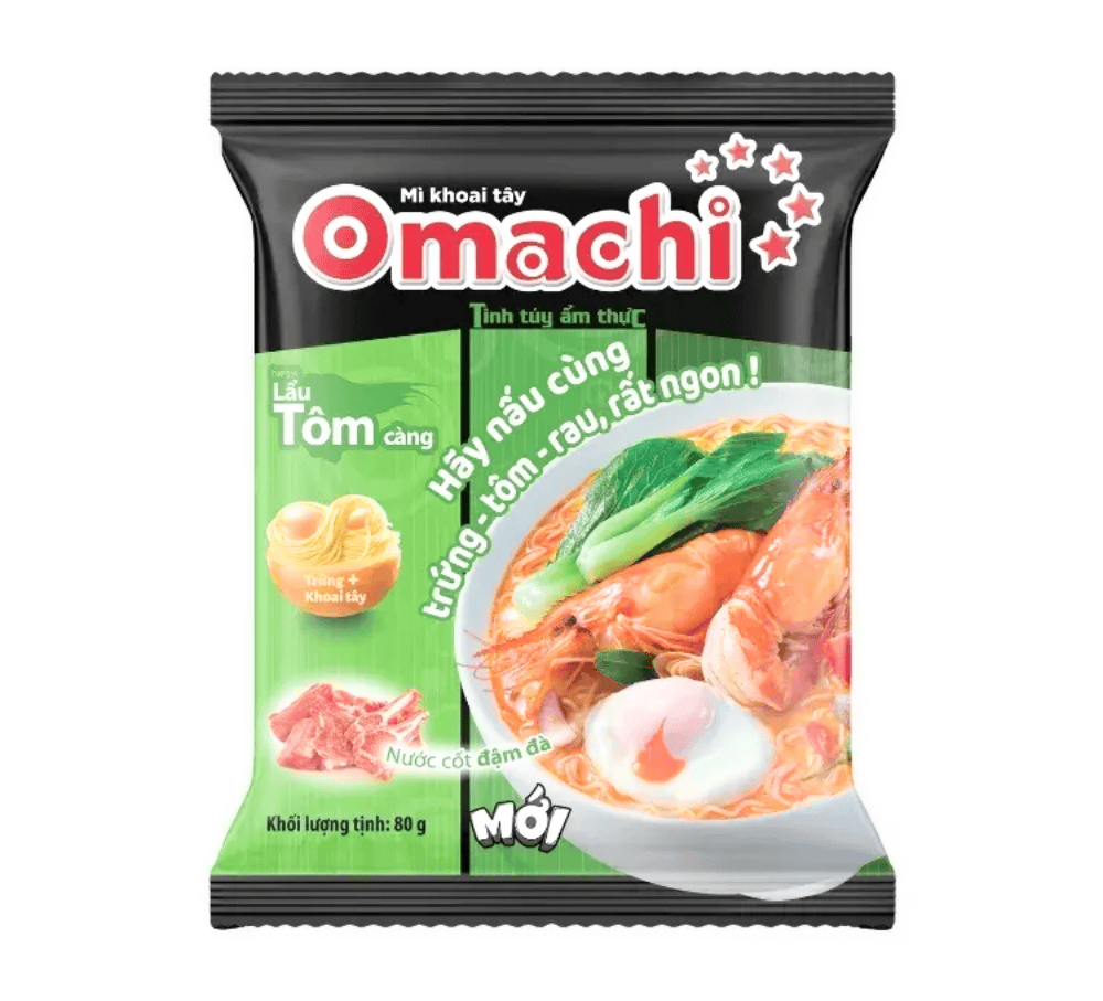 GR.NO- Potato Noodles & Crayfish Hotpot Omachi 80g