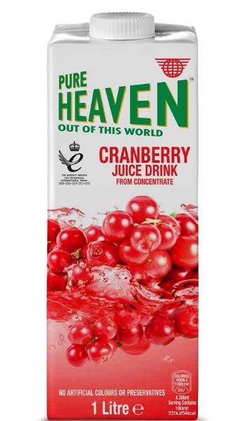 BW.J- Nước ép Nam Việt Quốc - Cranberry Juice Drink Pure Heaven 1L ( bottle )