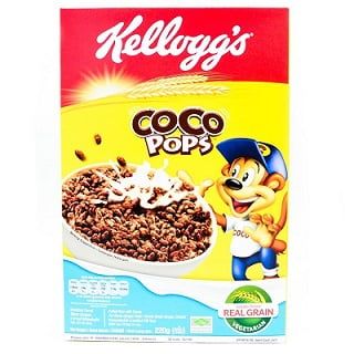 G- Ngũ cốc socola - Coco Pops Kellogg's 220g (Bịch)