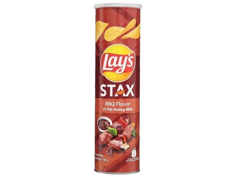SN- BBQ Flavor Potato Chips Lay's Stax 150g