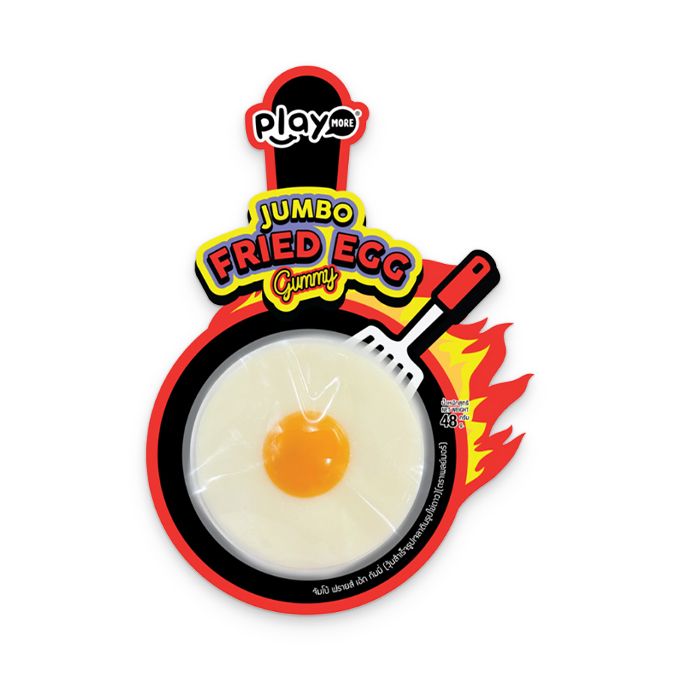SN.CD- Jumbo Fried Egg Gummy Playmore 48g
