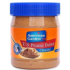 JA- Bơ đậu phộng hạt American Garden 340g - Chunky peanut butter 340g ( jar )