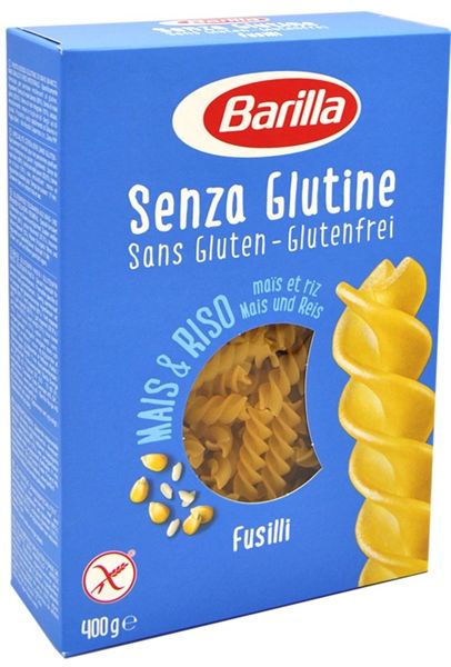 P- Nui xoắn Mais & Riso Fusilli Senza Glutine Barilla 400g