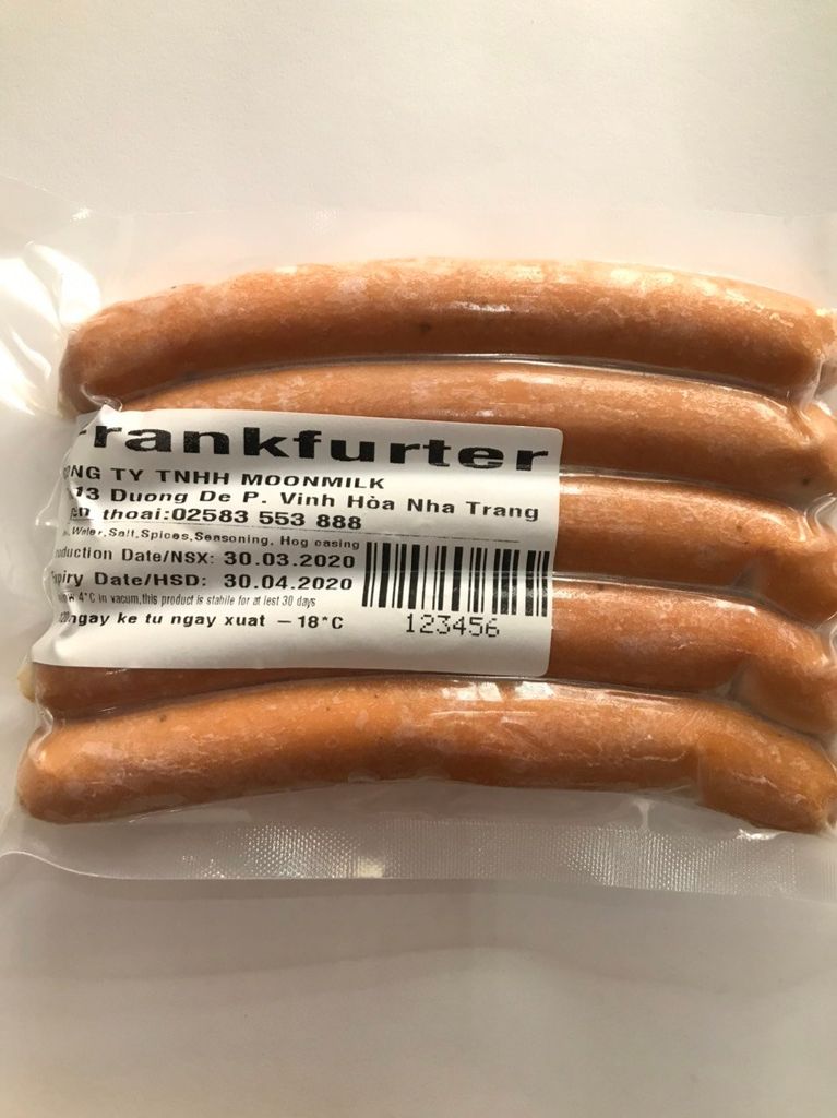 ME.SS- xúc xích Frankurter ( giá 1kg ) - Frankfurter Sausage 250g ( Kg )