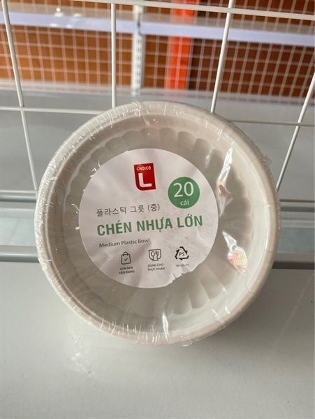 CU- Plastic Bowl 20 Pcs/pack (Chén nhựa lớn) T4