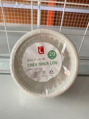 CU- Plastic Bowl 20 Pcs/pack (Chén nhựa lớn) T4